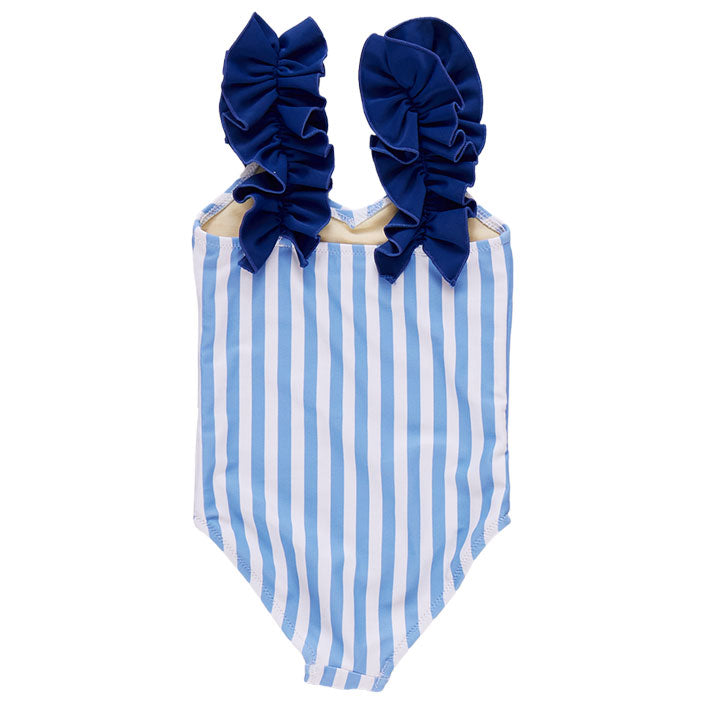 Pink Chicken Blue Stripe Via Suit