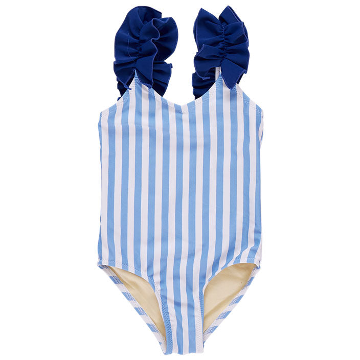 Pink Chicken Blue Stripe Via Suit