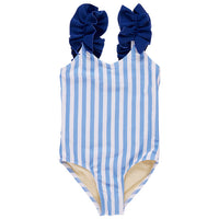 Pink Chicken Blue Stripe Via Suit