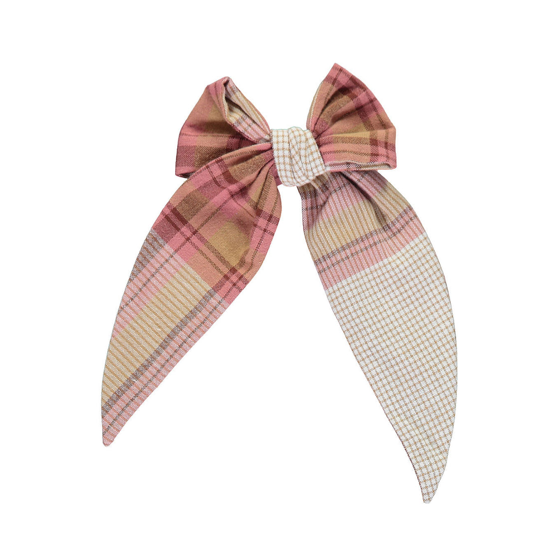Bebe Organic  Vintage Plaid Linda Bow Big