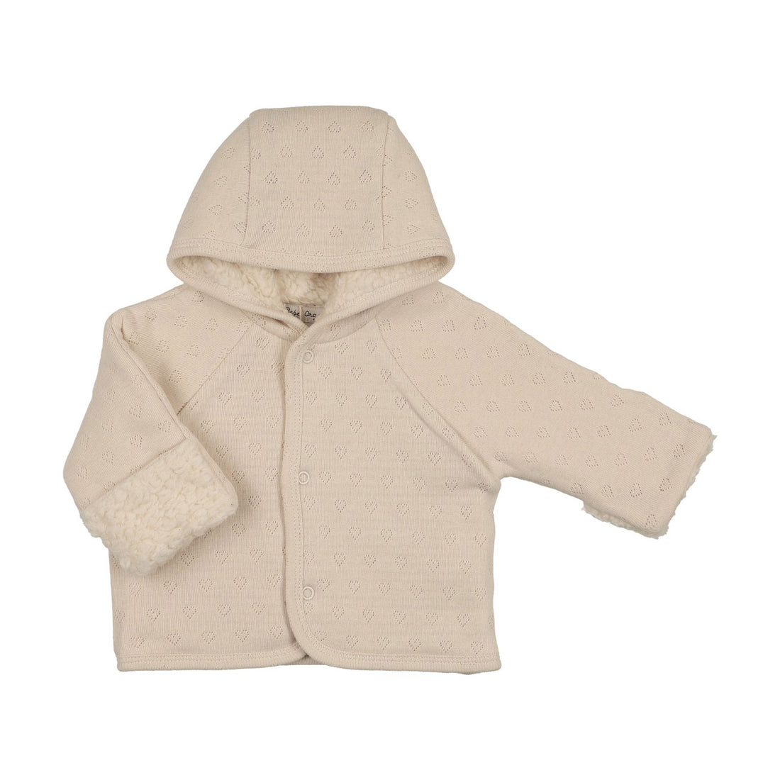 Bebe Organic Natural Heart Pointelle Bebe Heart Jacket – Ladida