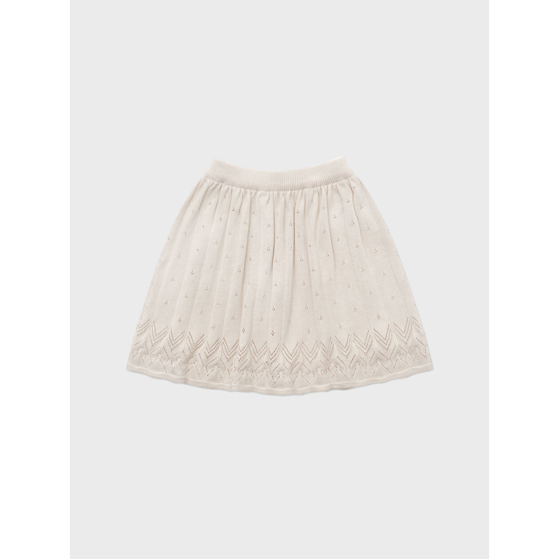 Louisiella Cream Beige Ione Knit Skirt