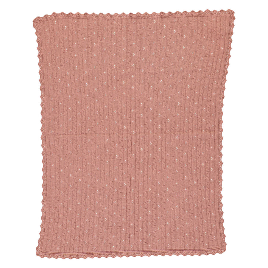 Bebe Organic  Antique Rose Loulou Blanket