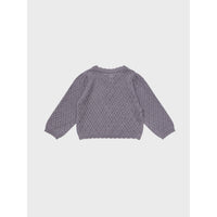 Louisiella Purple Baby Lupine Knit Cardigan