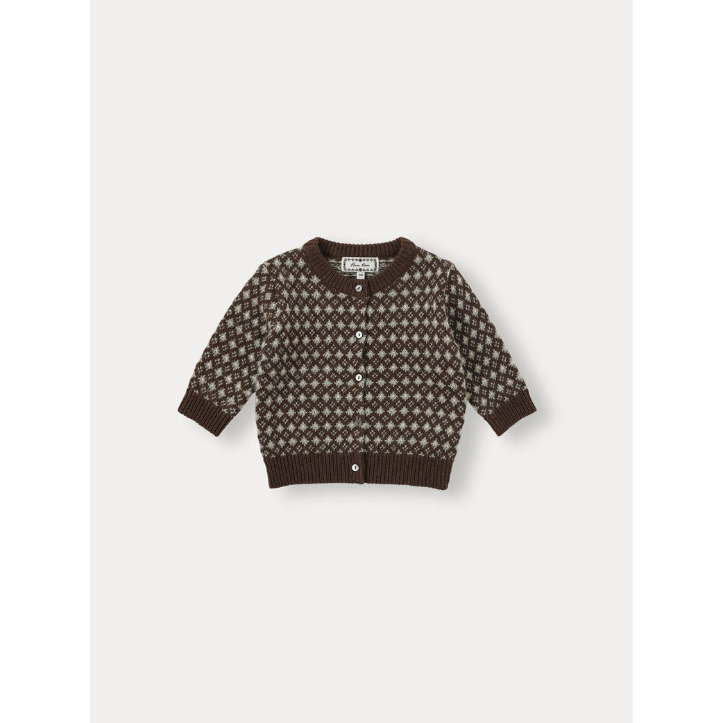 Bene Bene Dark Brown Baby Maribel Knit Cardigan