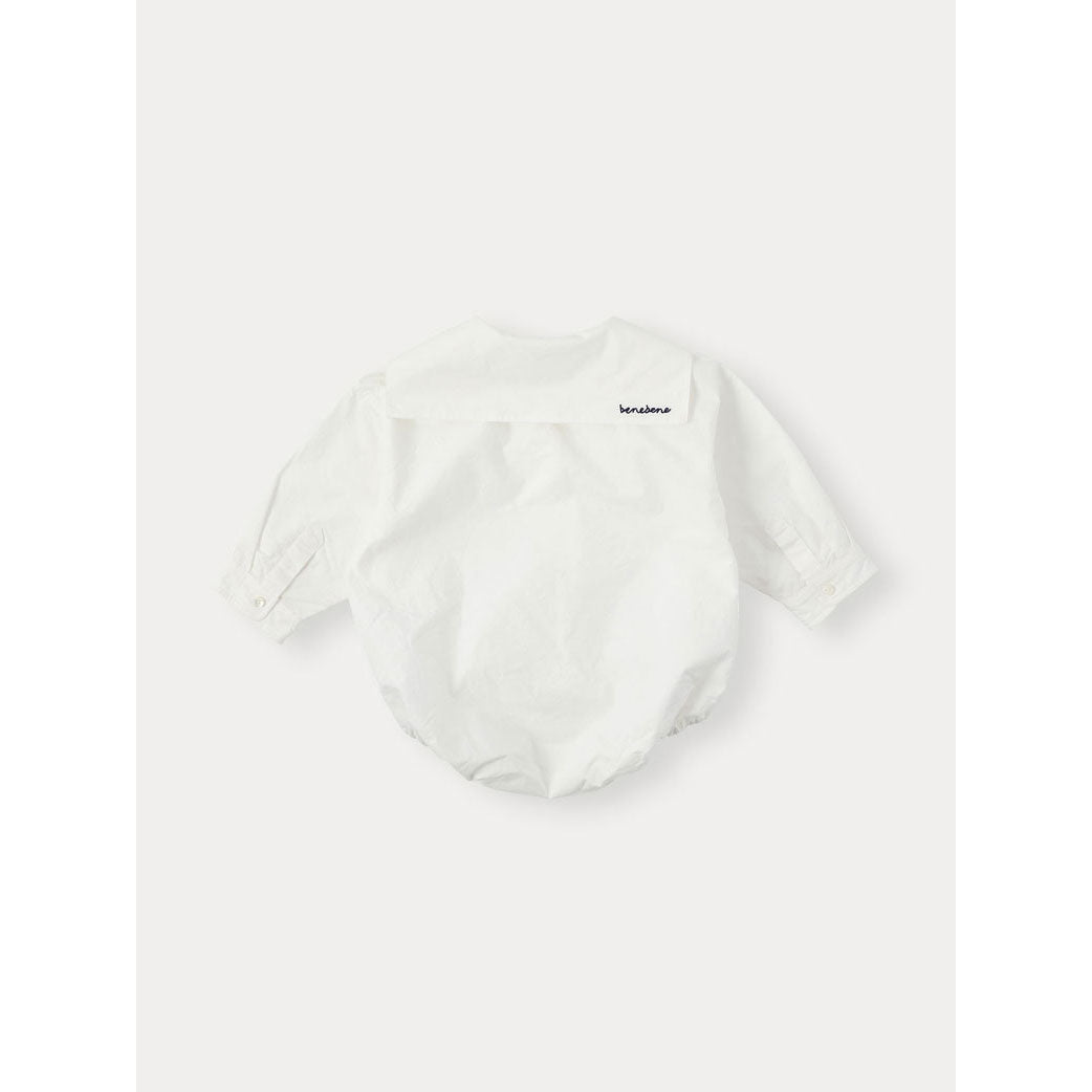 Bene Bene White Baby Marine Pure Romper