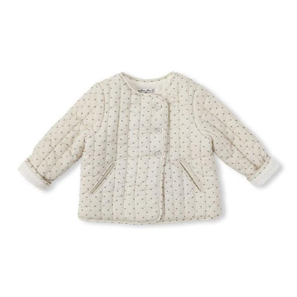 Bene Bene Ecru Maureen Dot Quilting Baby Jacket