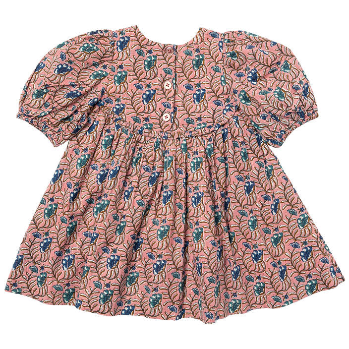 Pink Chicken Mauveglow Vine Floral Rowan Dress