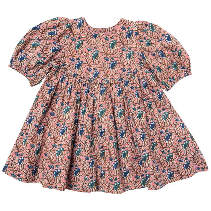 Pink Chicken Mauveglow Vine Floral Rowan Dress