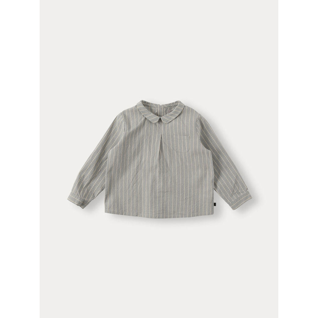 Bene Bene Grayish Blue Milo Stripe Shirt
