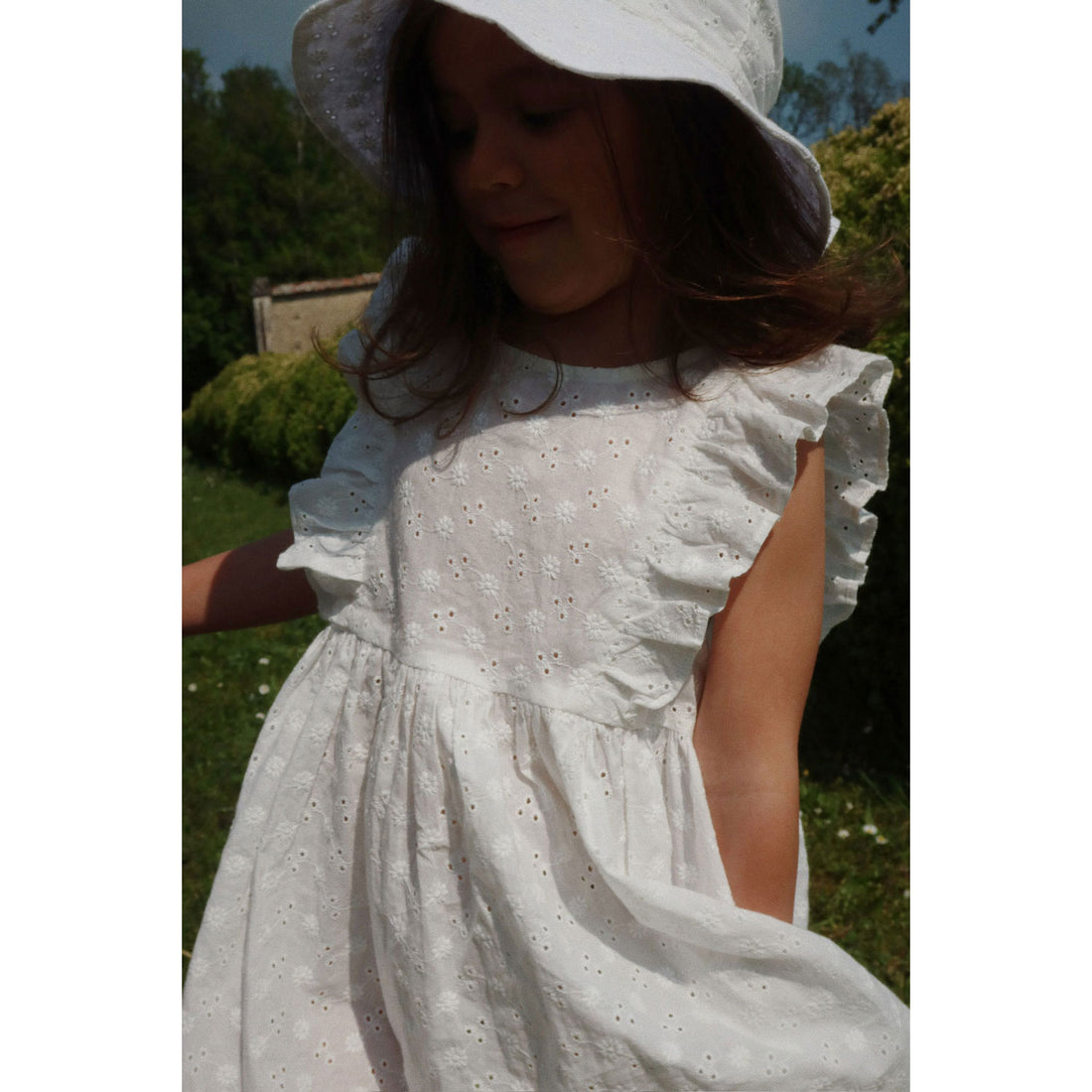 Konges Slojd Optic White Lacey Dress