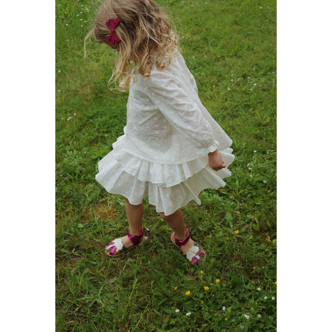 Konges Slojd Optic White Lacey Skirt