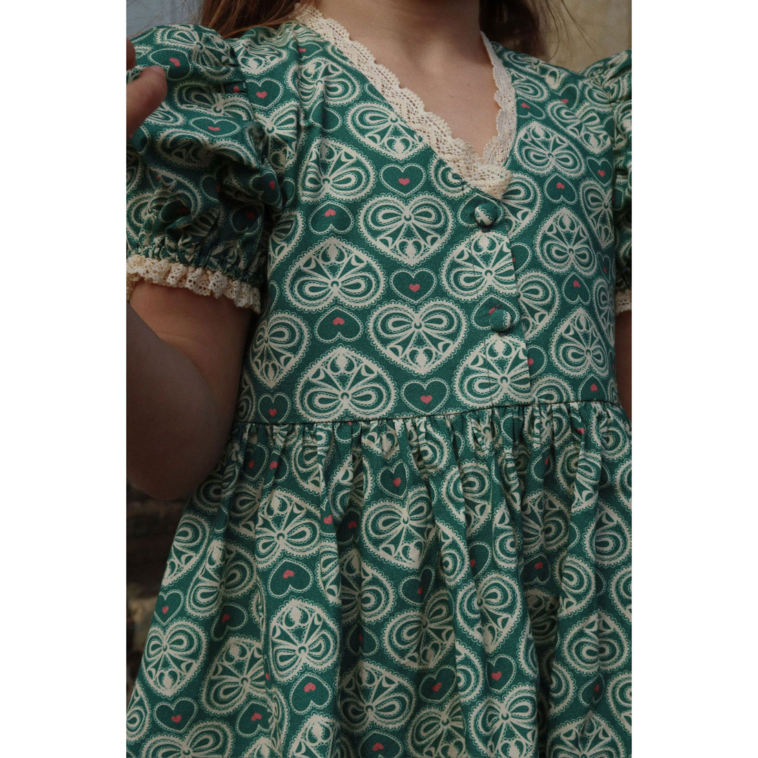 Konges Slojd Green Coeur Lace Dress – Ladida