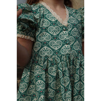 Konges Slojd Green Coeur Lace Dress