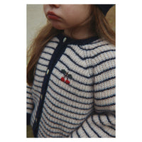Konges Slojd  Navy Stripe Barli Cardigan
