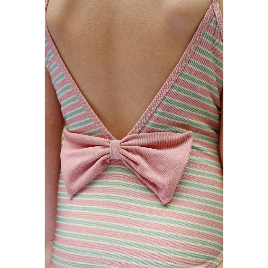 Konges Slojd Blush Stripe Bowwow Swimsuit