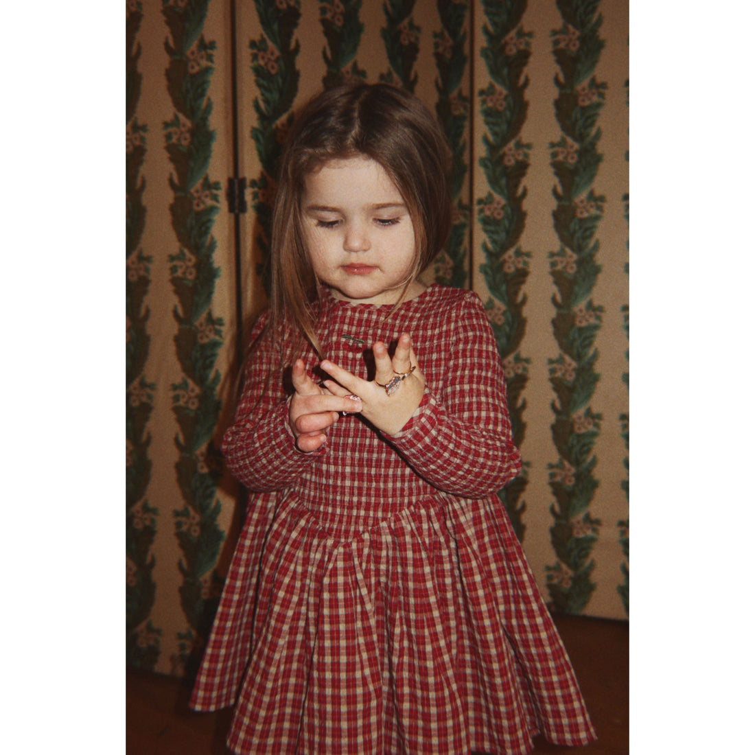 Konges Slojd  Brick Check Elin Smock Dress