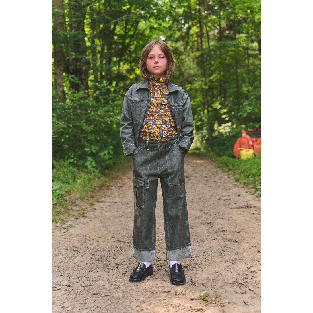 Misha and Puff  Sage Denim Utility Jeans
