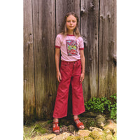 Misha and Puff  Pink Lilac Groovy Paisley Ringer Tee