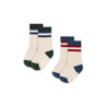 Konges Slojd Multi Stripe 2 Pack Rib Socks