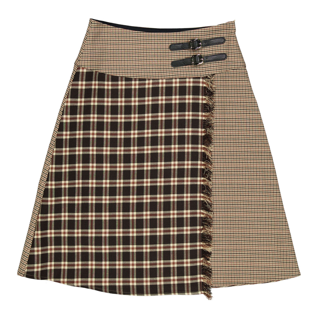 Olivia Rohde Brown Plaid Skirt