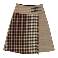 Olivia Rohde Brown Plaid Skirt