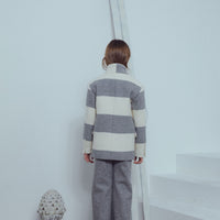 Unlabel Milk/Grey Stripes Blazer