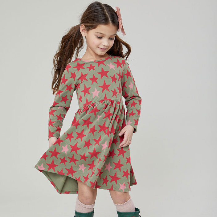 Pink Chicken Green Star Organic Steph Dress