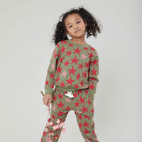 Pink Chicken Green Star Organic Sweatshirt