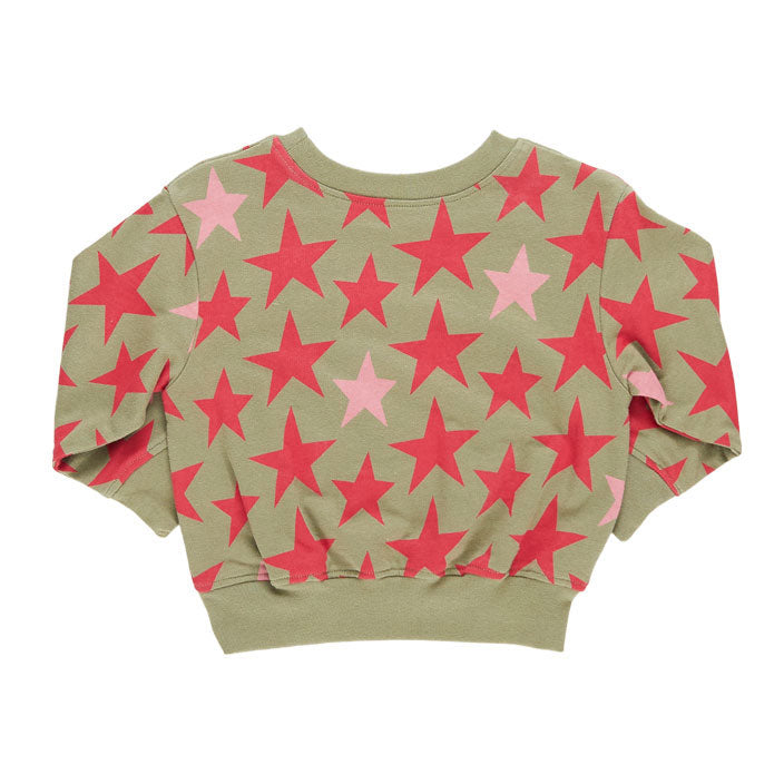 Pink Chicken Green Star Organic Sweatshirt