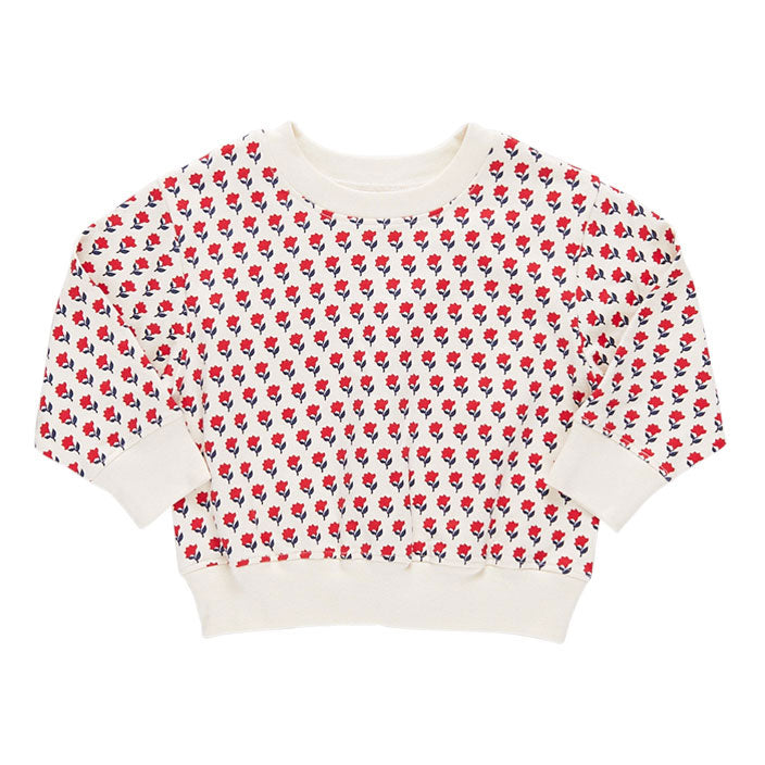 Pink Chicken Tiny Flower Organic Sweatshirt