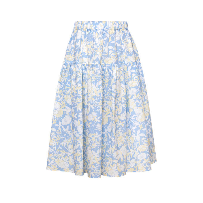 Paade Mode Blue Anemone Cotton Skirt