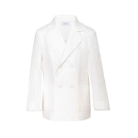 Paade Mode White Linen Cruise Blazer