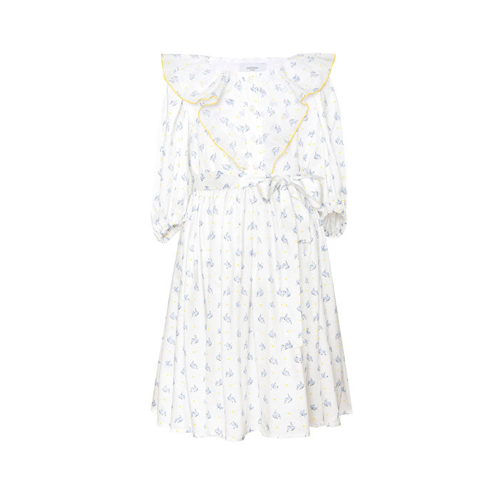 Paade Mode White Pearl Viscose Maxi Dress