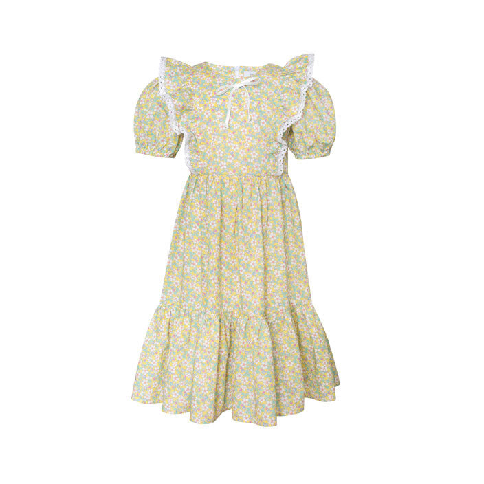 Paade Mode Yellow Strawberry Cotton Maxi Dress