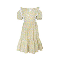 Paade Mode Yellow Strawberry Cotton Maxi Dress