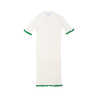 Paade Mode White Wave Seamless Knit Dress