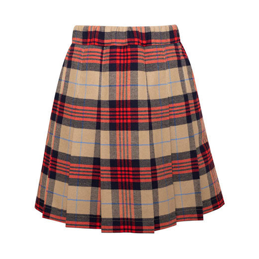 Paade Mode Red Tartan Plaid Long Skirt