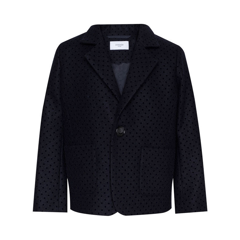 Paade Mode Dark Blue Onyx Wool Blazer