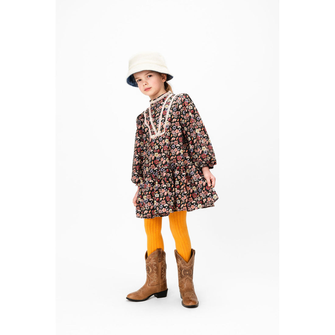 Paade Mode Multicolor Cosmos Cotton Dress
