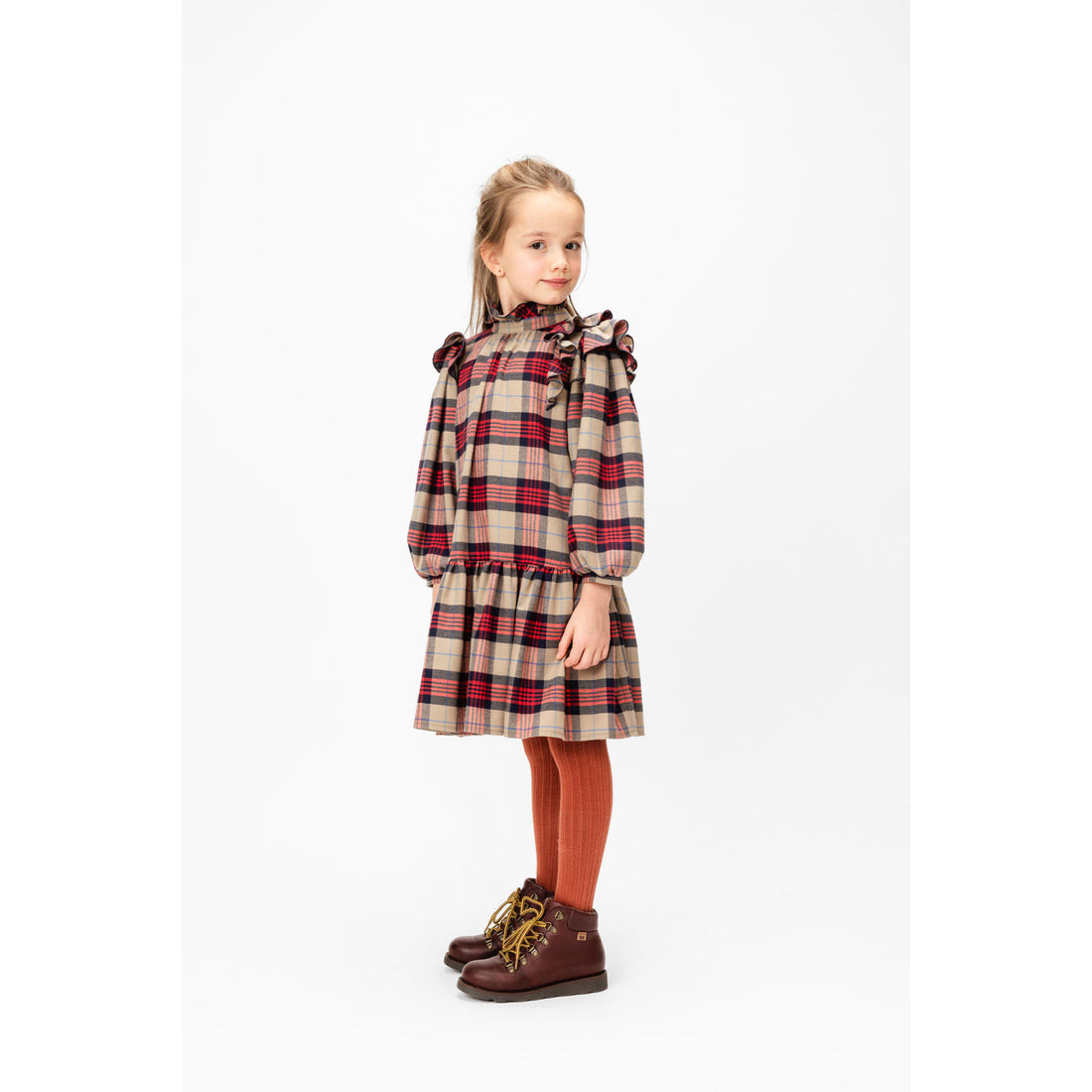 Paade Mode Red Plaid Tartan Dress