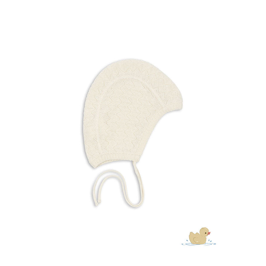 FANGA FONTANA Antique White Venti Knit Hat
