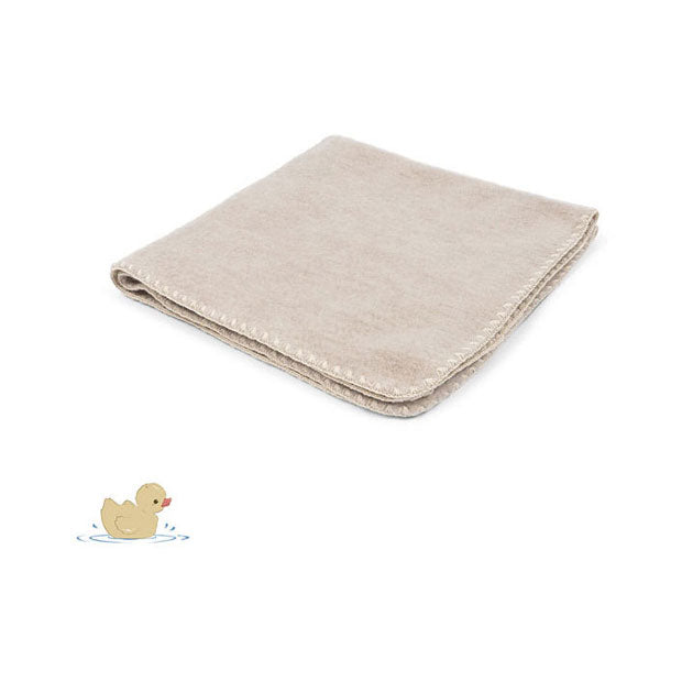 FANGA FONTANA Oatmeal Erba Wool Fleece  Blanket