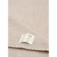 FANGA FONTANA Oatmeal Erba Wool Fleece  Blanket