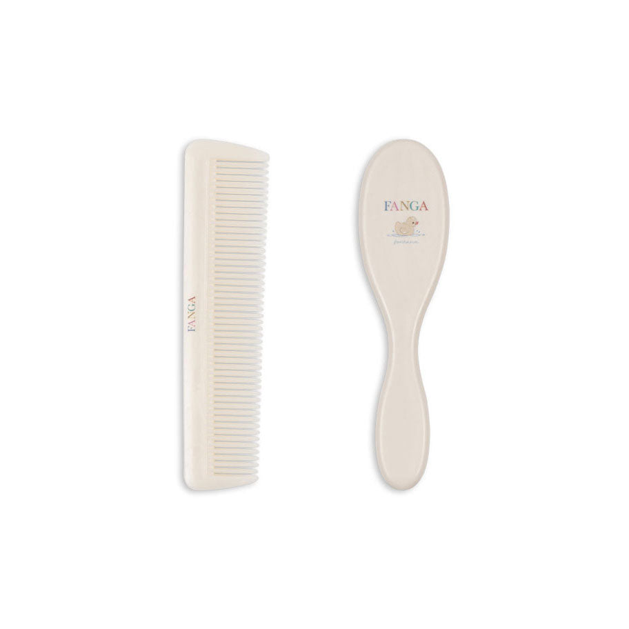 FANGA FONTANA Beige Baby Hairbrush Set
