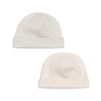 FANGA FONTANA Blue Mix Fio Stripe 2 Pack Beanie