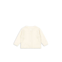 FANGA FONTANA Antique White Venti Pointelle Cardigan