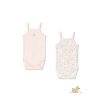 FANGA FONTANA Meadow Floral/Pink Fio 2 Pack Strap Bodysuit