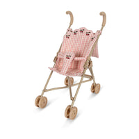 Konges Slojd Powder Pink Check Doll Stroller