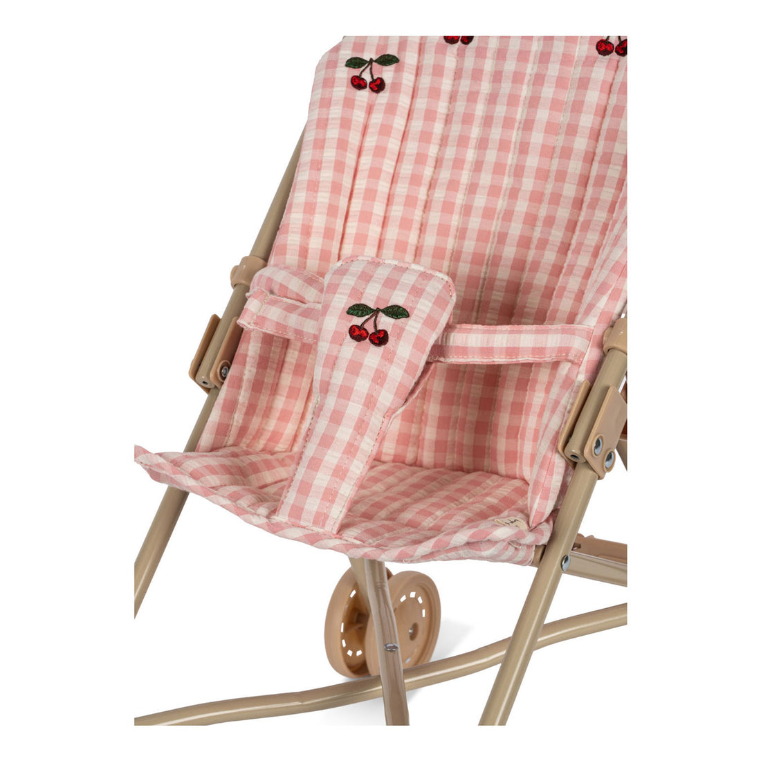 Konges Slojd Powder Pink Check Doll Stroller